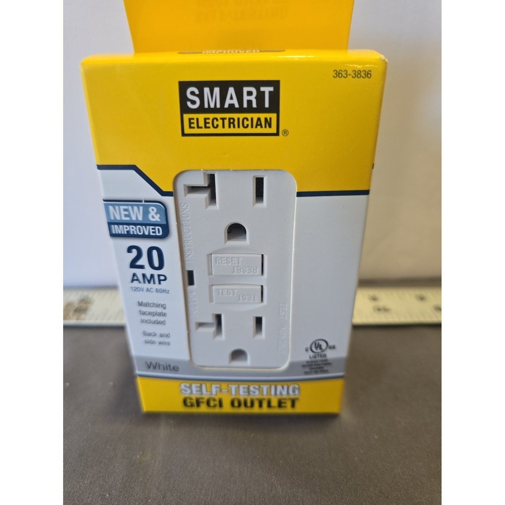 Smart Electrician 20 Amp Self Testing Gfci Outlets. White